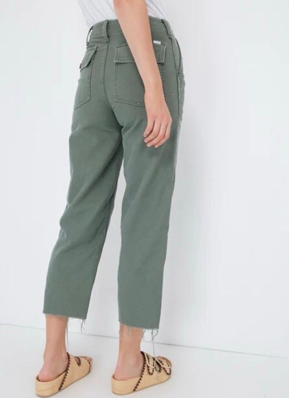 Mother Patch Pocket Private Ankle Fray in Roger That Size 30 - Picture 11 of 14